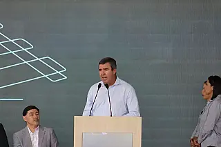 Governador Eduardo Riedel assinou ordem de serviço para pavimentação da MS-316 em Inocência