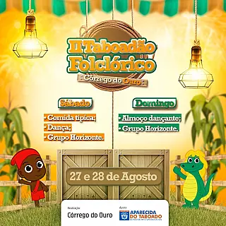 II Folclórico será realizado no Centro Comunitário Córrego do Ouro