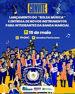 Apda do Taboado lança "Bolsa Música" e entrega novos instrumentos para Banda Marcial