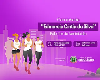 Sidrolândia realiza caminhada contra o feminicídio neste sábado