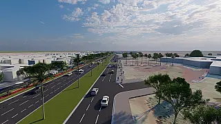 Obras no Trevo do DOF em Dourados