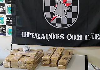 Dupla é presa após flagrante de droga em ônibus que saiu da fronteira