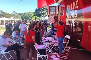 Rota do Ônibus do Hemosul amplia atendimendo e doações