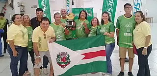 Cidade foi campeã na sinuca nos jogos da melhor idade realizados pela FUNDESPORTE