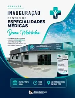 Deodápolis inaugura Centro de Especialidades Médicas "Dona Meirinha" neste sábado
