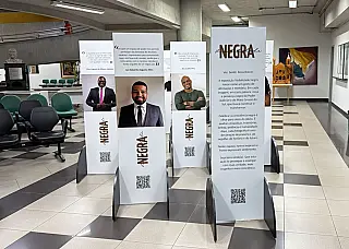 Exposição "Visibilidade Negra" é instalada no saguão do Fórum de Campo Grande