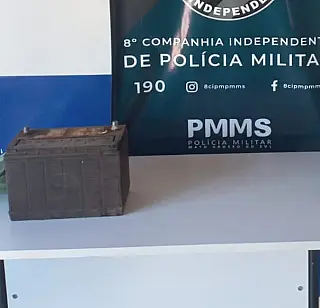 Homem é preso em flagrante por furto de bateria de caminhão em Sidrolândia