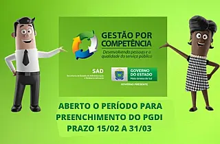 Aberto prazo para preenchimento do Plano de Gestão de Desempenho Individual