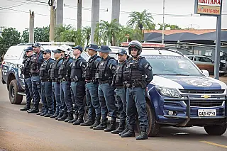 Polícia Militar garante a segurança durante cavalgada em Aparecida do Taboado
