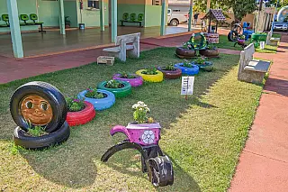 Projeto em Selvíria reutiliza pneus e transforma risco de doenças em solução sustentável