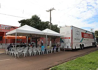 Carreta da Justiça atende cerca de 640 pessoas em Corguinho e Rochedo
