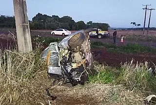 Acidente entre Laguna Carapã e Dourados mata mulher e deixa homem ferido