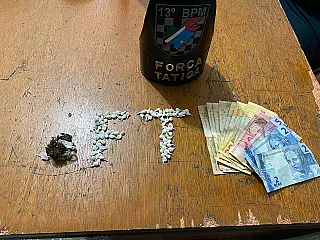 Polícia Militar prende três pessoas por tráfico de drogas