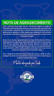 Sindicato Rural agradece apoio no combate a incêndios durante a seca histórica