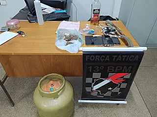 PM prende cinco pessoas em ocorrência de Tráfico de Drogas