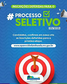 Prefeitura divulga listagem de inscritos no Processo Seletivo Simplificado 2025