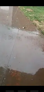 Sidrolândia registra ventania e queda de granizo na tarde deste sábado