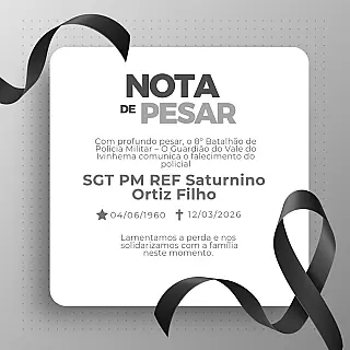 8º Batalhão da Polícia Militar lamenta morte do 3º Sargento da reserva
