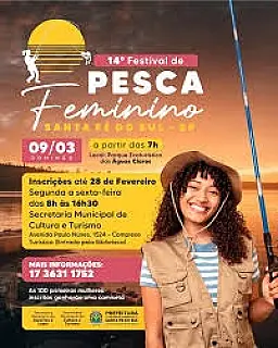 Inscrições abertas para o 14º Festival de Pesca Feminino em Santa Fé do Sul