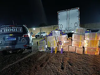 Choque apreende quase uma tonelada de maconha escondida em carga de mudança