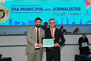 Paulo Barbosa recebe homenagem da Câmara de Vereadores de Campo Grande
