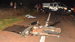 Acidente envolvendo uma moto e um carro na BR-376 deixa uma vítima fatal
