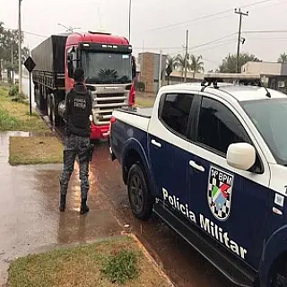 Polícia Militar recupera caminhão roubado no distrito Pana