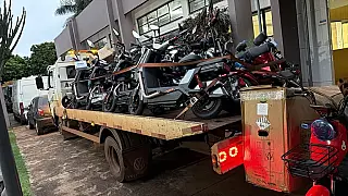 Ação contra descaminho apreende 32 motos elétricas e leva cinco à prisão em Dourados