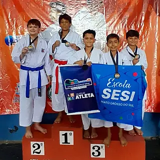 Escola SESI de Aparecida do Taboado encerra competições de 2024 com brilho no tatame