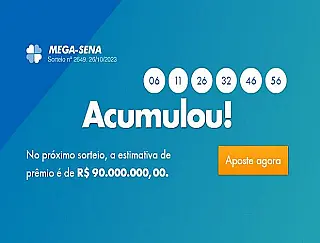 Resultado do Concurso 2649 da Mega-Sena (26/10/2023)