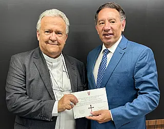 Presidente da ALEMS recebe Dom Dimas e confirma apoio ao Jubileu das Autoridades