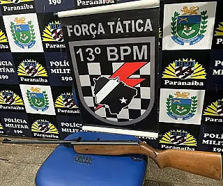 Homem é preso por ameaçar companheira com espingarda em Paranaíba