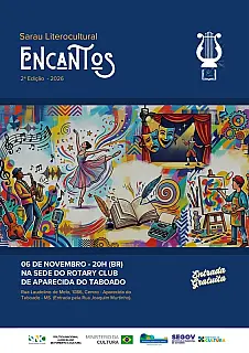 Sarau Literocultural Encantos chega à segunda edição em Aparecida do Taboado