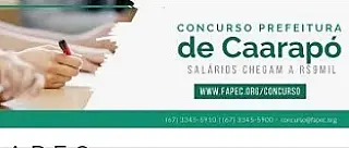 FAPEC anuncia resultado final de concurso em Caarapó