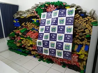 Nota da PM sobre a apreensão de quase 2 toneladas de drogas em Costa Rica