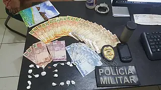 Angélica - Homem é preso pela PM após ser flagrado comercializando drogas