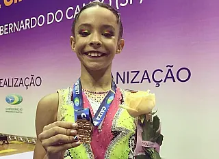 Ginasta de MS conquista medalha histórica no Torneio Nacional de Ginástica Rítmica