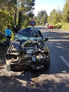 Ex-Bombeiro de Ivinhema sofre grave acidente na BR-282