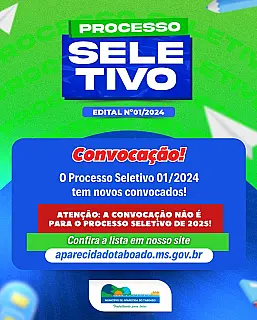 19 aprovados no Processo Seletivo de 2024