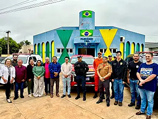 Aparecida do Taboado recebe três novas viaturas para reforçar a segurança pública