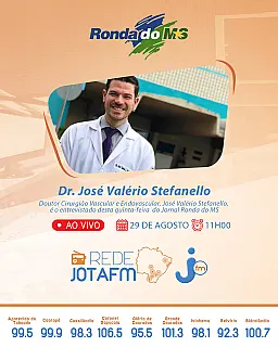 Doutor Cirurgião Vascular e Endovascular, José Valério Stefanello,  é o entrevistado desta quinta-fe