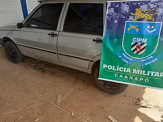Polícia Militar faz apreensão de veículo carregado com material eletrônico oriundo do Paraguai