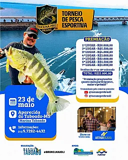 Aparecida do Taboado recebe Torneio de Pesca Esportiva com premiação de R$ 25 mil