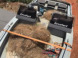 Operação Piracema apreende 1,6 km de redes e solta peixes presos
