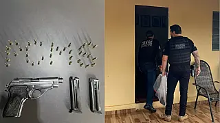 Durante cumprimento de mandado, homem é preso com arma de fogo após ameaçar mulher em Juti
