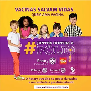 Rotary Club de Aparecida do Taboado reforça campanha de prevenção à pólio em outubro