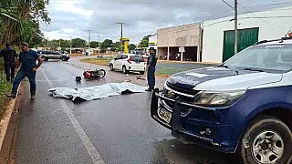 Mulher morre em grave acidente entre carro e moto na MS-178.