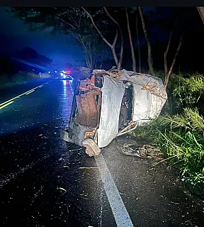 Acidente na BR-376 deixa motorista ferido