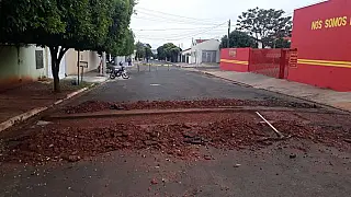Nova Andradina - Instalação de quebra-molas busca evitar acidentes
