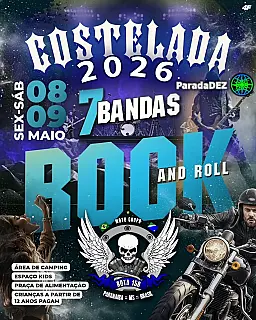 Costelada 2026 em Paranaíba une rock, motociclismo e solidariedade em grande evento beneficente